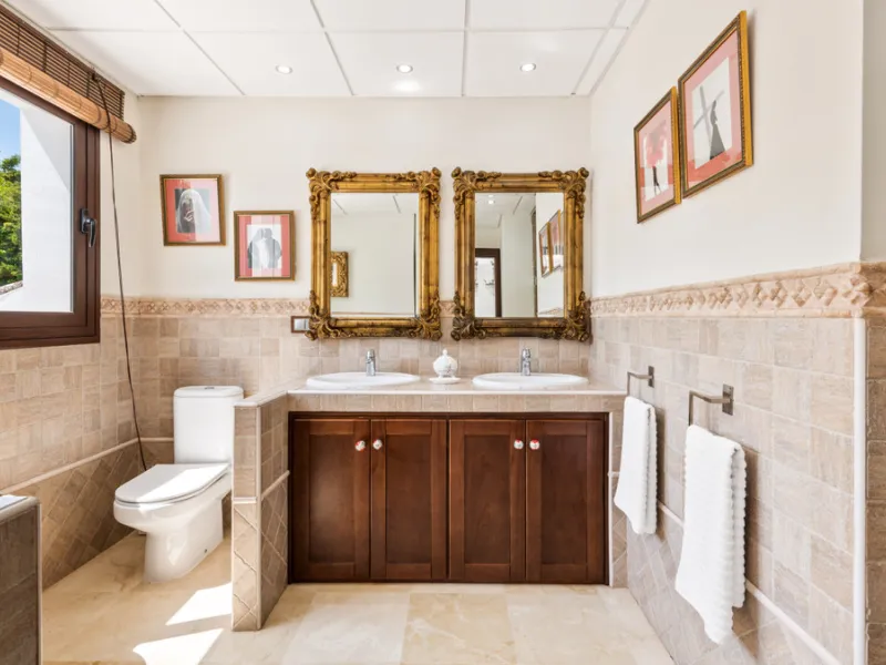 Impressive luxurious Andalusian style villa on the Atalaya beachside, a few steps from the beach.