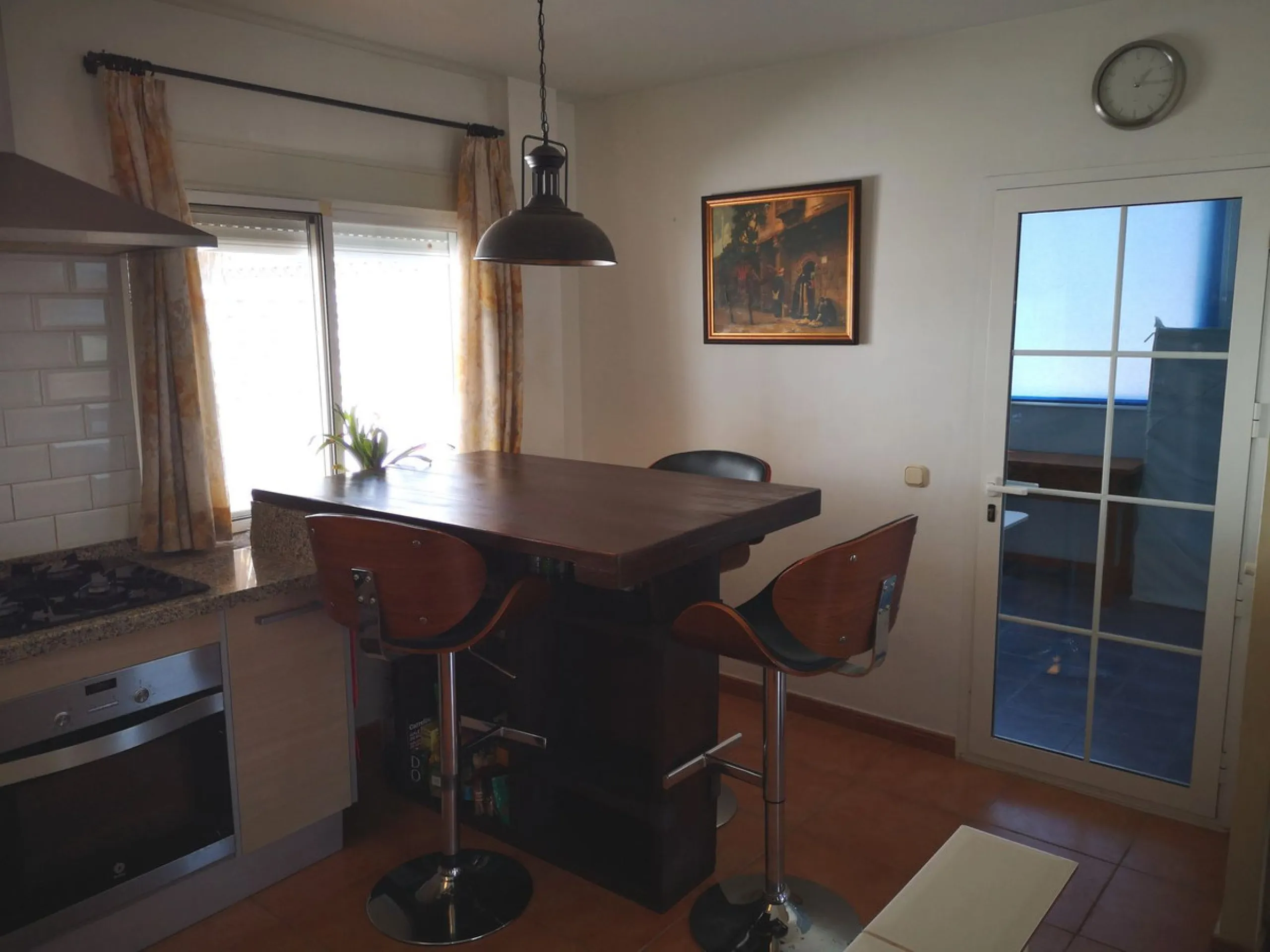 El Faro de Calaburras:  Investment Opportunity.  This is spacious traditional style two floor detached villa which has been cleverly divided into three separate properties, each with its own entrance.  On the upper entry level, there is a two bedroom/two 