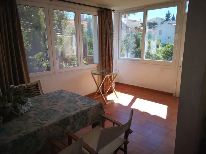 El Faro de Calaburras:  Investment Opportunity.  This is spacious traditional style two floor detached villa which has been cleverly divided into three separate properties, each with its own entrance.  On the upper entry level, there is a two bedroom/two 