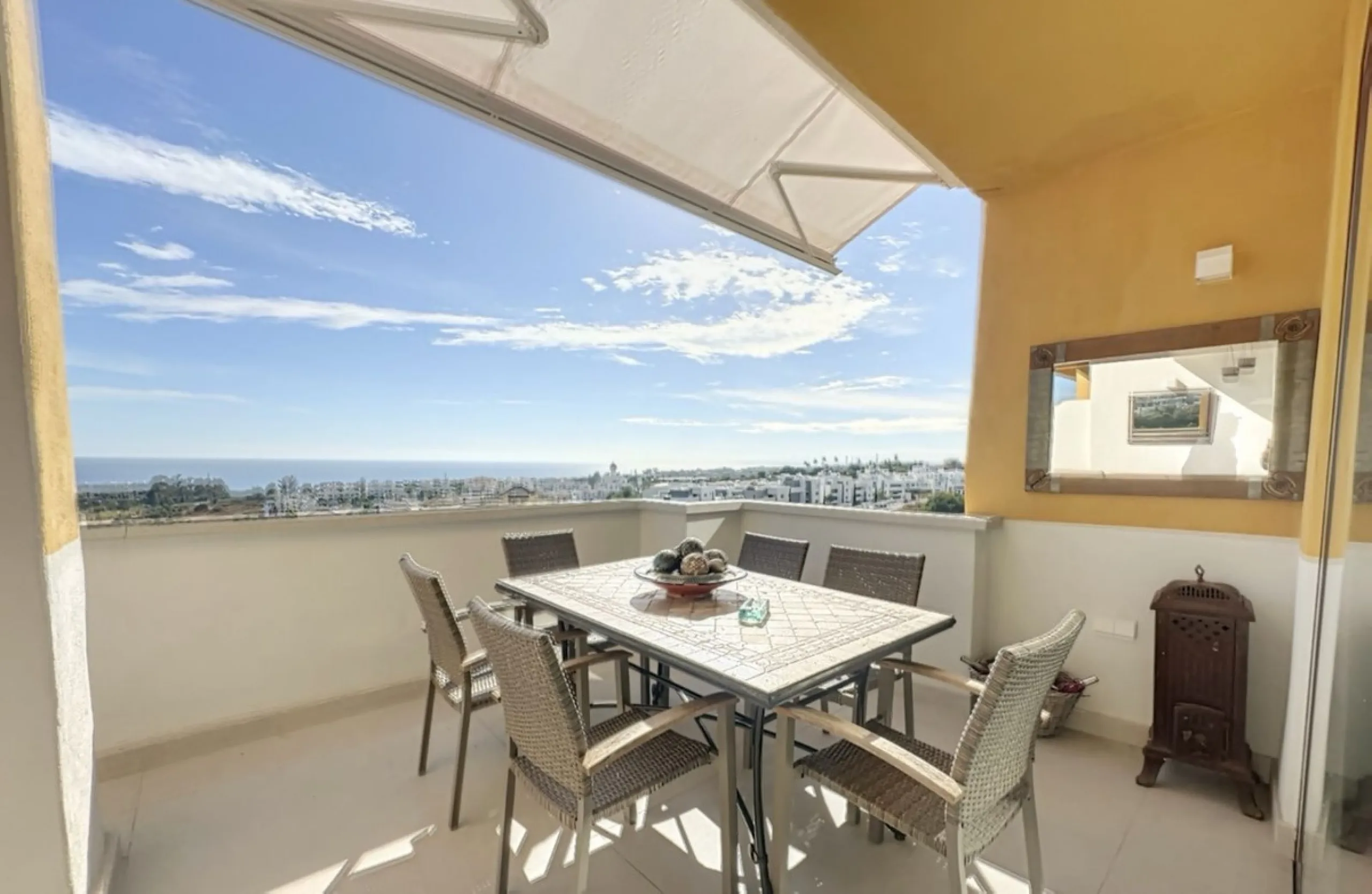 This exceptional triplex penthouse stands out as one of the most unique and meticulously designed properties in the Selwo area of Estepona. Its current owners, **renowned interior designers**, carried out a complete **bespoke, full-scale renovation**, ori