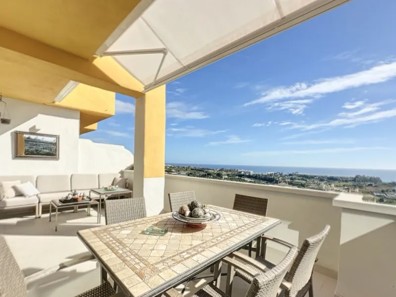 This exceptional triplex penthouse stands out as one of the most unique and meticulously designed properties in the Selwo area of Estepona. Its current owners, **renowned interior designers**, carried out a complete **bespoke, full-scale renovation**, ori