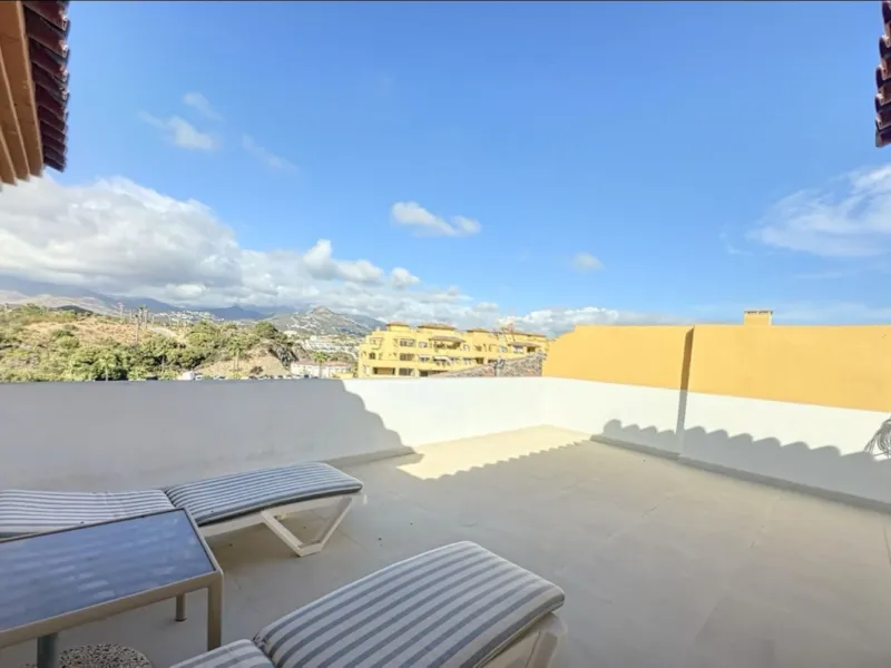 This exceptional triplex penthouse stands out as one of the most unique and meticulously designed properties in the Selwo area of Estepona. Its current owners, **renowned interior designers**, carried out a complete **bespoke, full-scale renovation**, ori