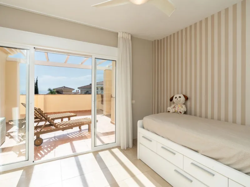 Located in the rolling hills of Mijas Costa, in the upper part of Riviera del Sol, this large villa offers the perfect balance of space, comfort, and convenience for family living. Positioned beside Cala Nova and right next to the exciting new One Bali Vi