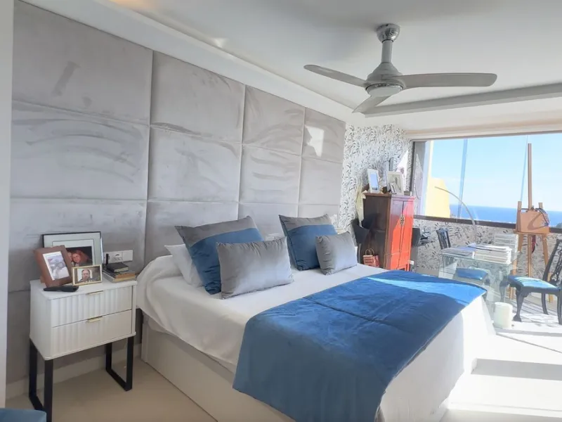 This exceptional triplex penthouse stands out as one of the most unique and meticulously designed properties in the Selwo area of Estepona. Its current owners, **renowned interior designers**, carried out a complete **bespoke, full-scale renovation**, ori