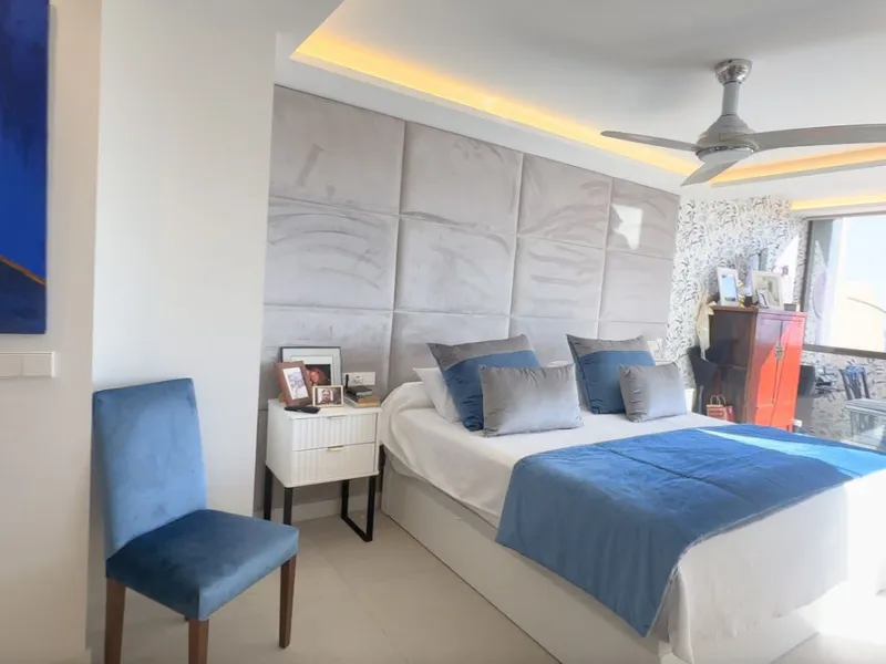 This exceptional triplex penthouse stands out as one of the most unique and meticulously designed properties in the Selwo area of Estepona. Its current owners, **renowned interior designers**, carried out a complete **bespoke, full-scale renovation**, ori