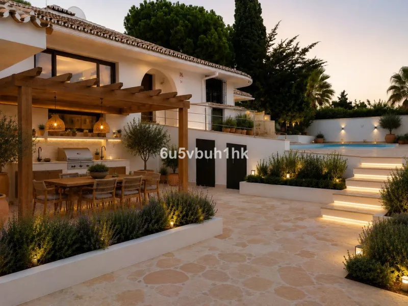 In Capellanía, a quiet and well-connected area of Benalmádena, this property offers a 658 m² plot and 168 m² built area.