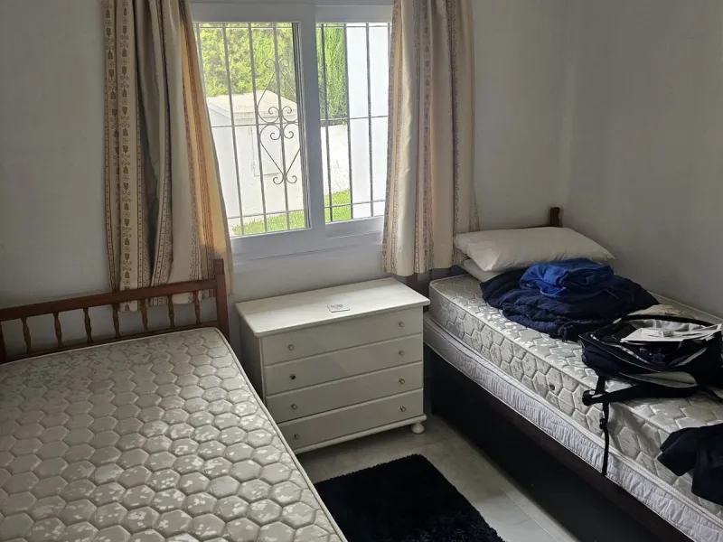 Ground floor garden apartment. Located on Calle Sirius in Riviera (lower part).