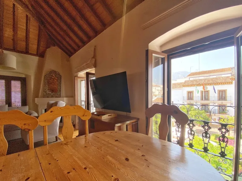 An iconic building in Marbella's old town, located in the heart of Plaza de los Naranjos.