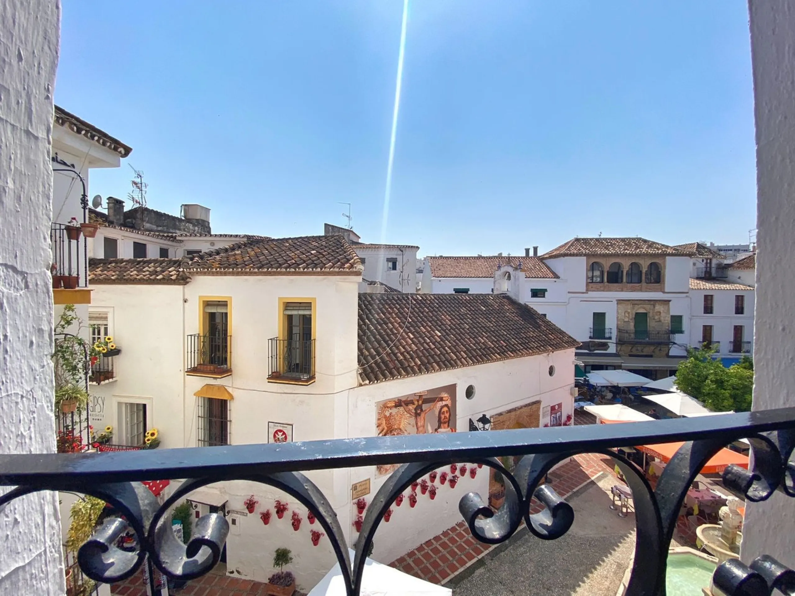 An iconic building in Marbella's old town, located in the heart of Plaza de los Naranjos.