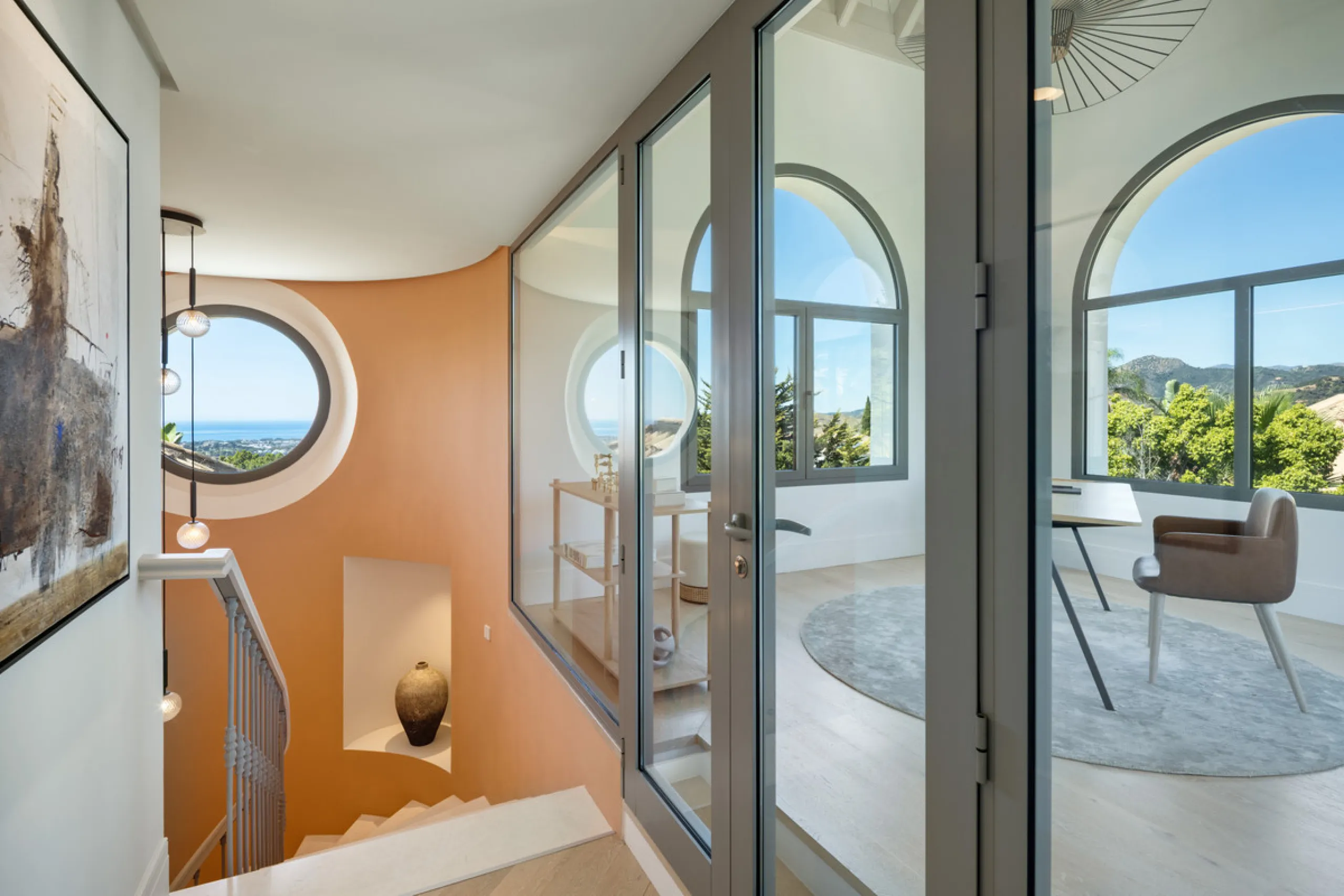 Villa Aguila is a remarkable villa for sale in Monte Halcones, Benahavís, offering a refined balance of modern elegance and timeless Andalusian character. Fully renovated in 2022, this three-story residence combines complete privacy with excellent connect