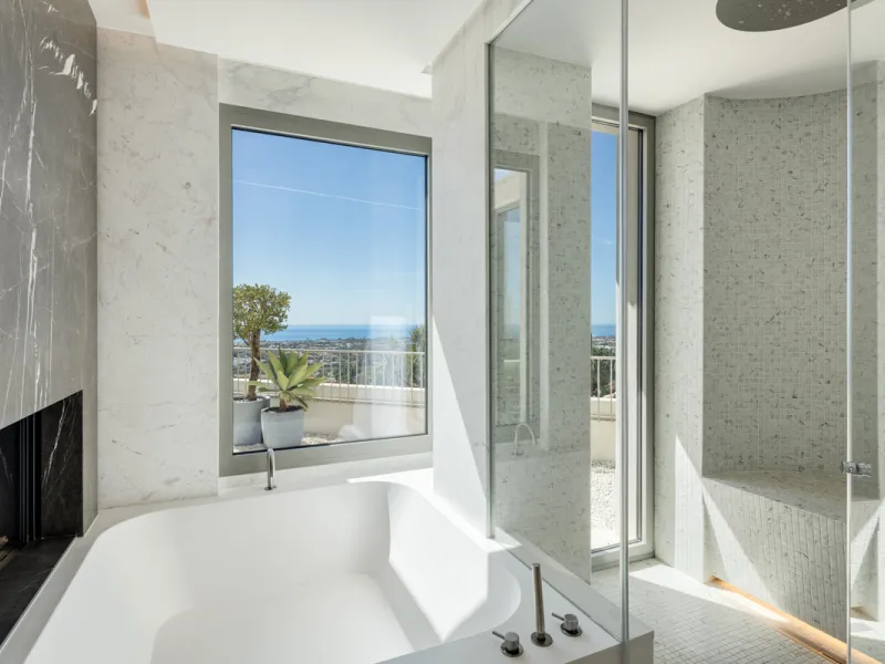 Villa Aguila is a remarkable villa for sale in Monte Halcones, Benahavís, offering a refined balance of modern elegance and timeless Andalusian character. Fully renovated in 2022, this three-story residence combines complete privacy with excellent connect