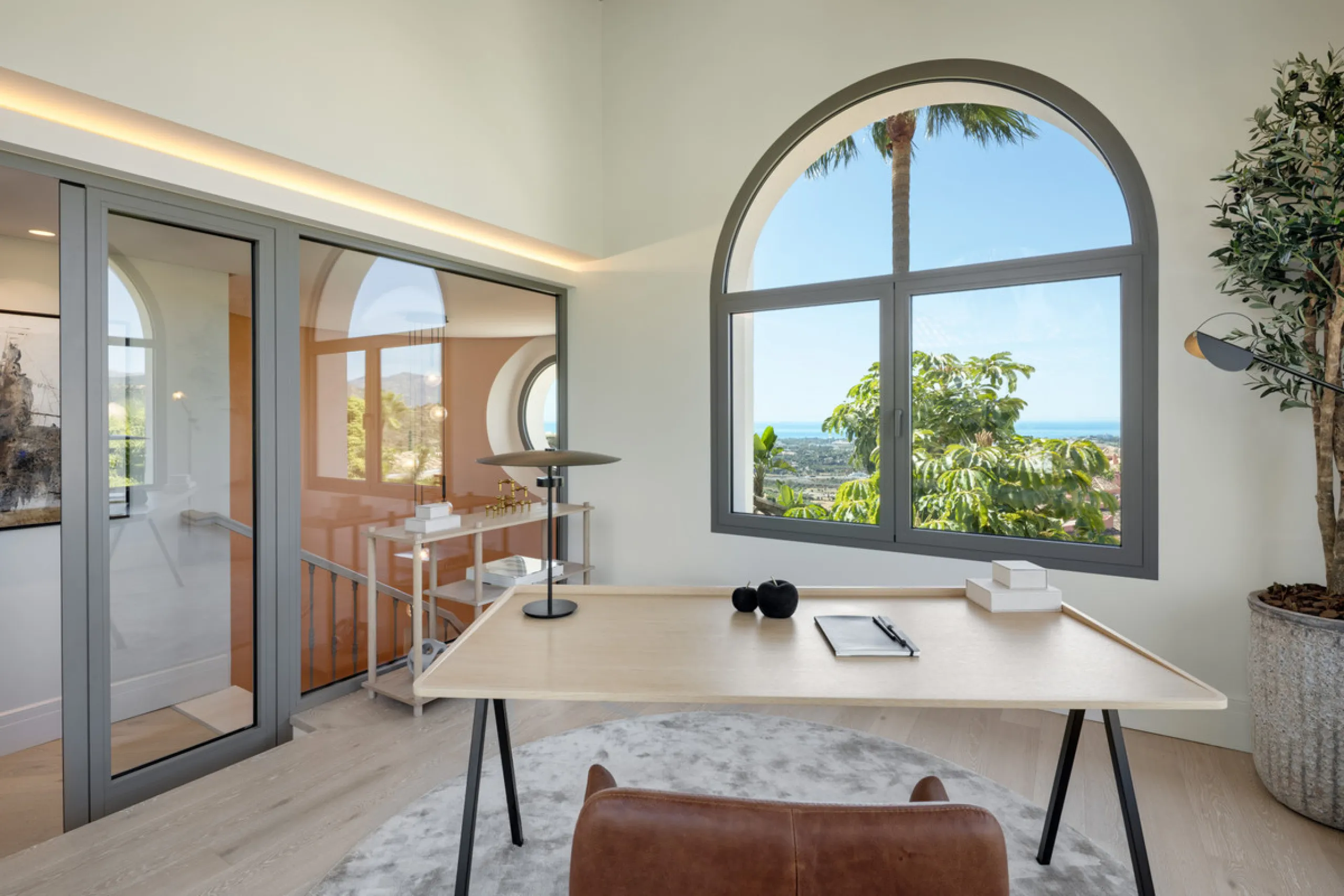 Villa Aguila is a remarkable villa for sale in Monte Halcones, Benahavís, offering a refined balance of modern elegance and timeless Andalusian character. Fully renovated in 2022, this three-story residence combines complete privacy with excellent connect
