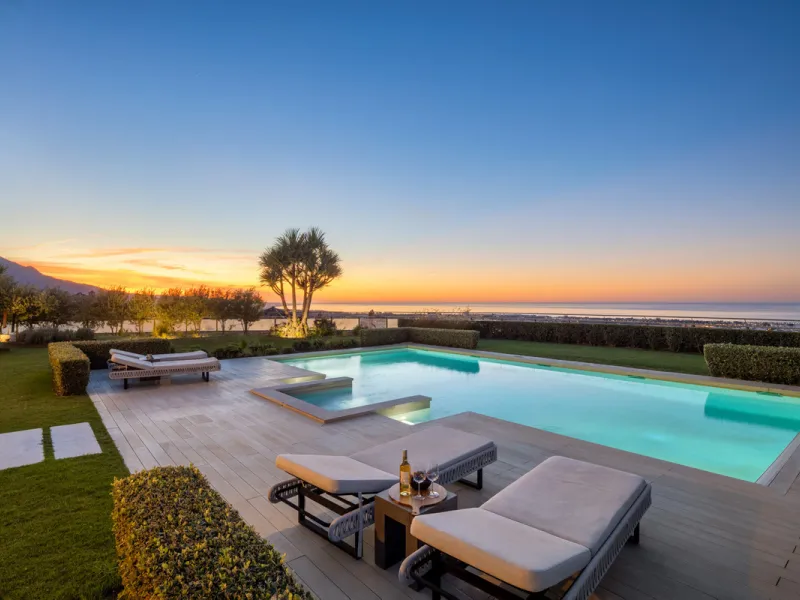 Villa Aguila is a remarkable villa for sale in Monte Halcones, Benahavís, offering a refined balance of modern elegance and timeless Andalusian character. Fully renovated in 2022, this three-story residence combines complete privacy with excellent connect