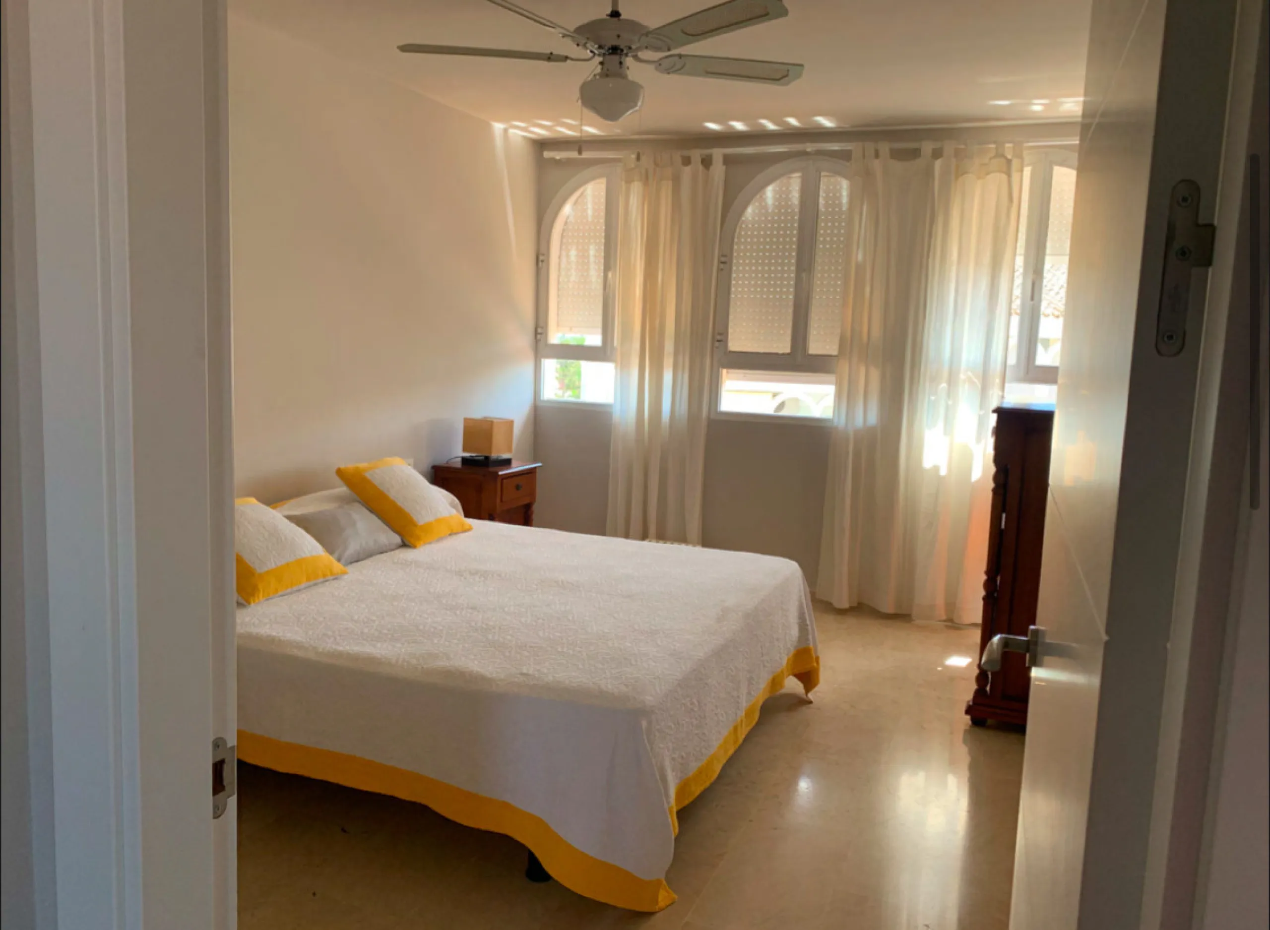 This exceptional four-bedroom apartment is situated in the highly sought-after area of Marbesa, Marbella East, Malaga. Located on the front line of the beach, the property offers direct access to the golden sands and the Mediterranean Sea, making it an id