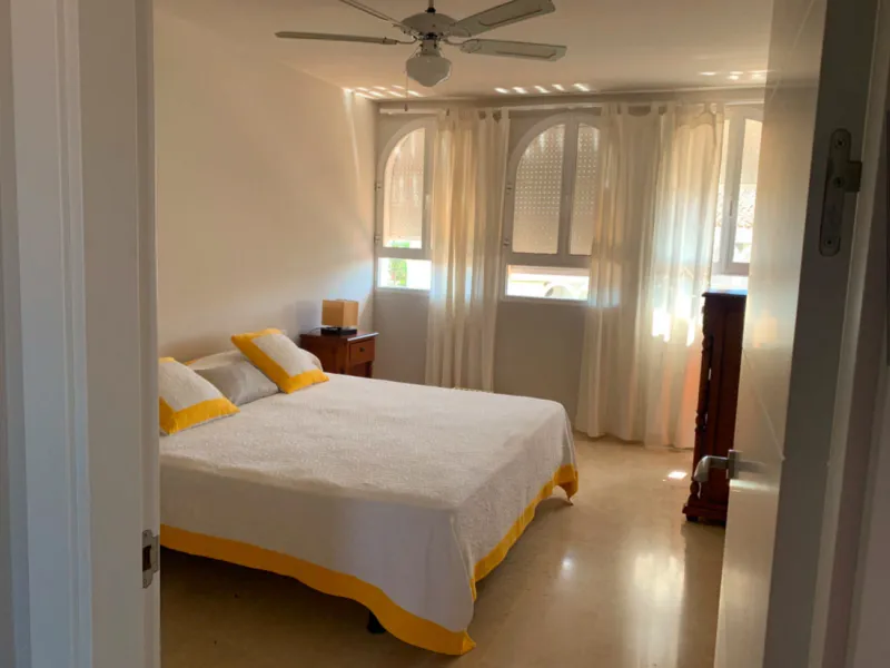 This exceptional four-bedroom apartment is situated in the highly sought-after area of Marbesa, Marbella East, Malaga. Located on the front line of the beach, the property offers direct access to the golden sands and the Mediterranean Sea, making it an id