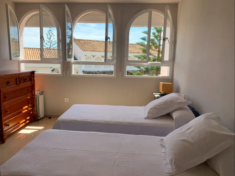 This exceptional four-bedroom apartment is situated in the highly sought-after area of Marbesa, Marbella East, Malaga. Located on the front line of the beach, the property offers direct access to the golden sands and the Mediterranean Sea, making it an id