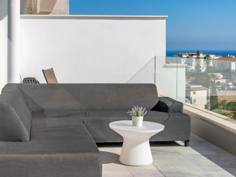 Welcome to this stunning penthouse apartment offering breathtaking panoramic sea views. Upon entering the property, either via the front door or personal lift, you will be immediately captivated by the magnificent panoramic sea views. The spacious living 