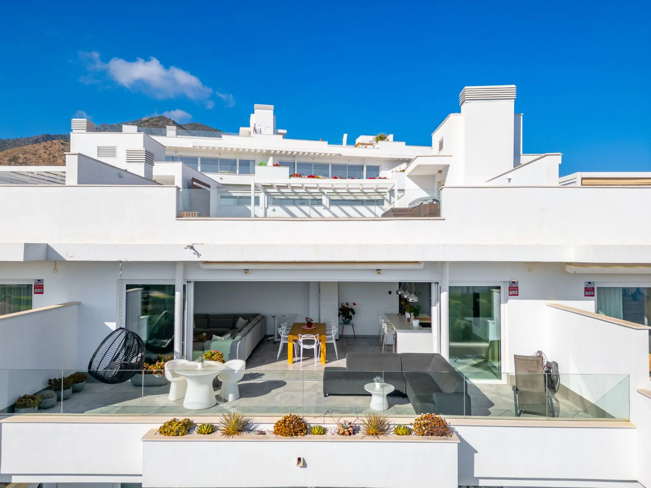 Welcome to this stunning penthouse apartment offering breathtaking panoramic sea views. Upon entering the property, either via the front door or personal lift, you will be immediately captivated by the magnificent panoramic sea views. The spacious living 