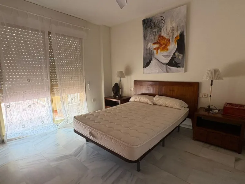 Situated in the heart of Marbella Centro, this unique first floor apartment offers a rare opportunity with its south orientation and an large private terrace that spans the entire building and exclusively yours to enjoy. Featuring 2 spacious bedrooms and 