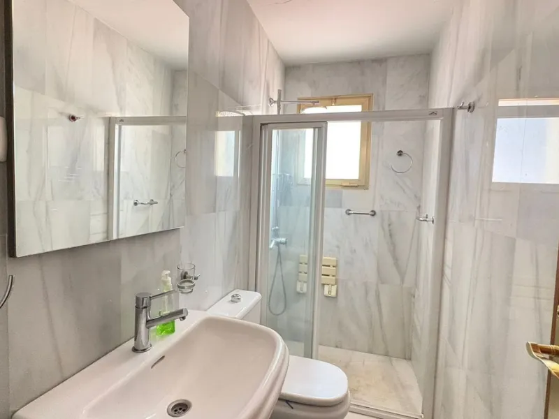 Situated in the heart of Marbella Centro, this unique first floor apartment offers a rare opportunity with its south orientation and an large private terrace that spans the entire building and exclusively yours to enjoy. Featuring 2 spacious bedrooms and 