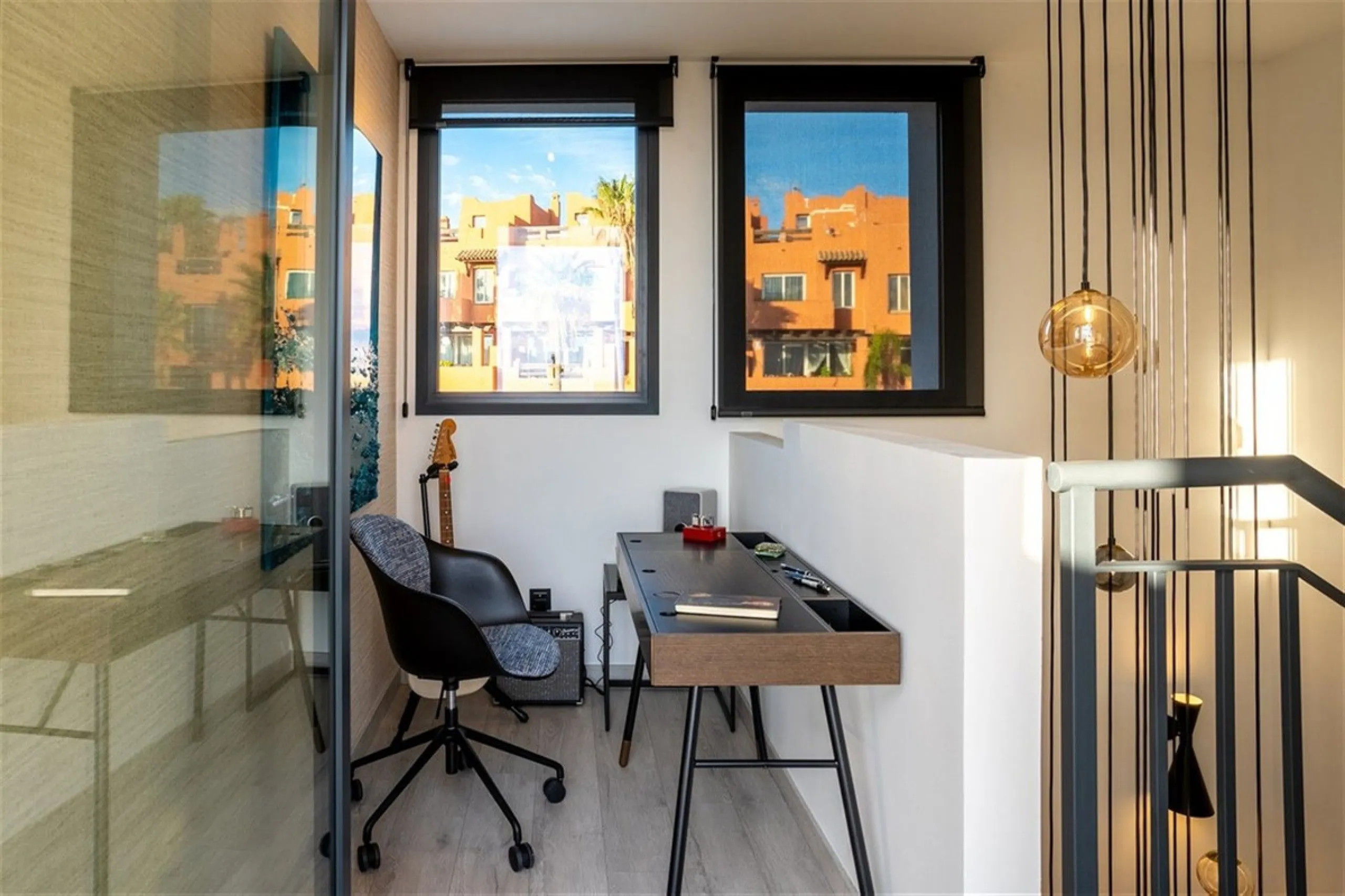 Contemporary and luxurious four level family home offering stunning panoramic views only 10 minutes to Sotogrande.