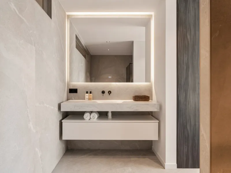 Contemporary duplex for sale in the exclusive Las Colinas de Marbella community in Benahavís, offering three bedrooms and three bathroom.  Designed with both style and function in mind, this home brings together modern living spaces with panoramic sea and