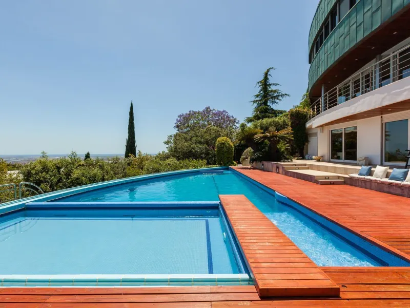 Contemporary Designer Villa with Indoor and Outdoor Pools in Esplugues de Llobregat, Barcelona