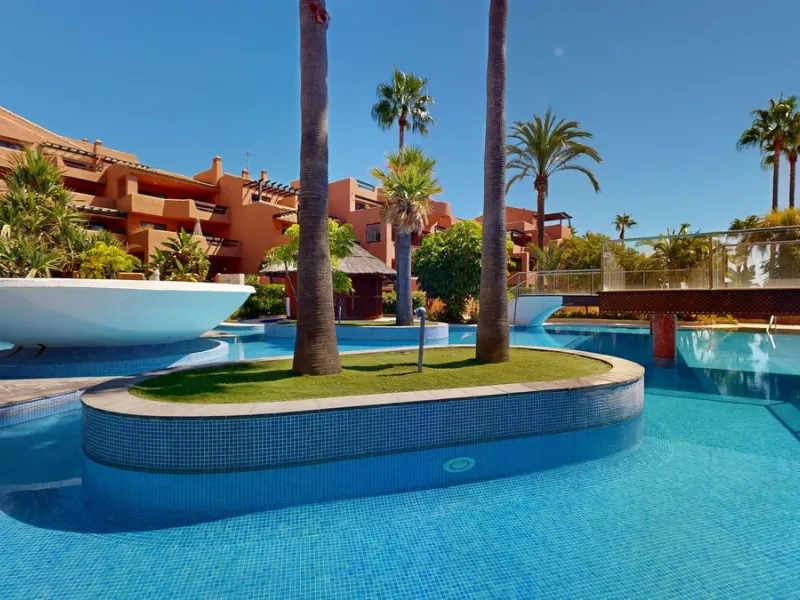 In the heart of Estepona's New Golden Mile, where the Costa del Sol shows off its most sophisticated side, lies a unique opportunity for those looking to live or invest on the seafront. The Mar Azul development, renowned as one of the most coveted in the 