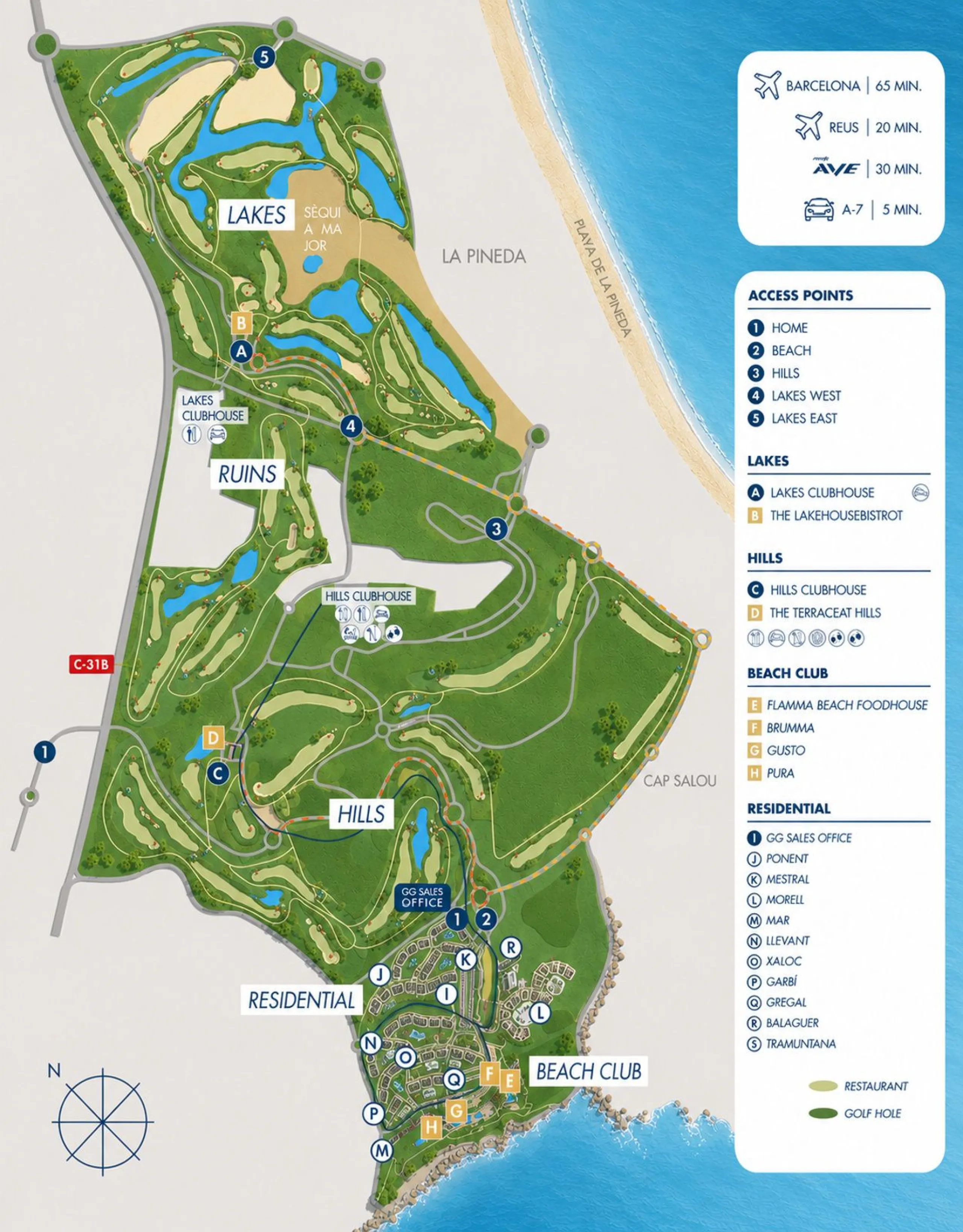 Exclusive Gated Premium Residential Complex by the Sea, Located Within a Golf Club on the Costa Dorada