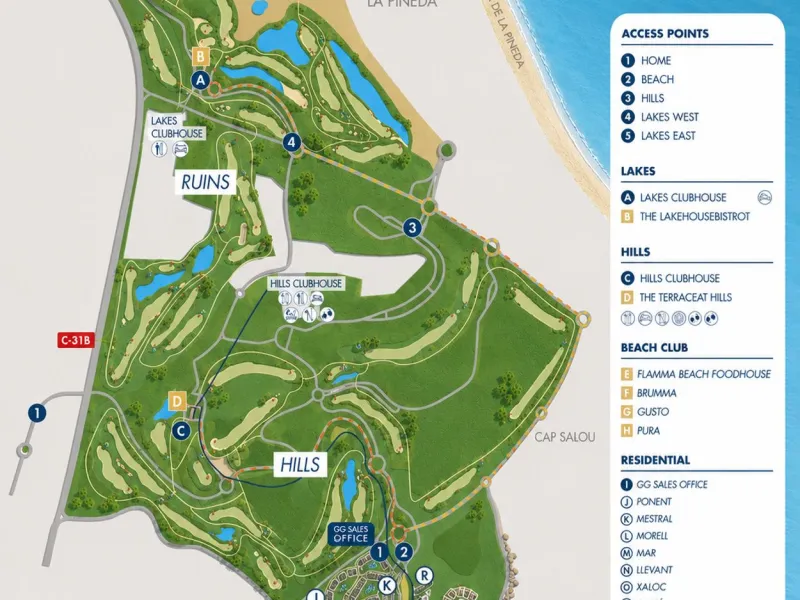 Exclusive Gated Premium Residential Complex by the Sea, Located Within a Golf Club on the Costa Dorada