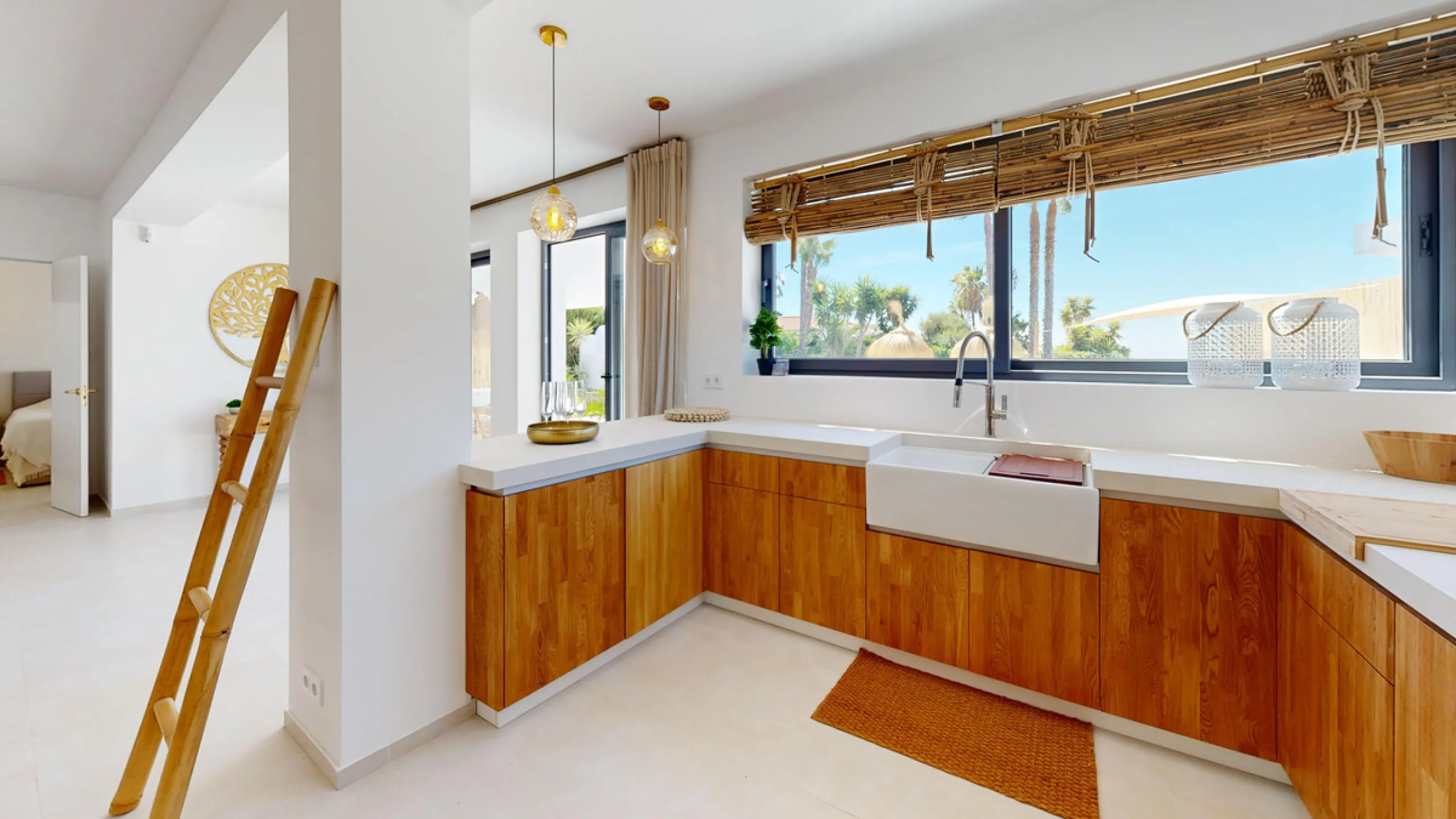This magnificent villa represents a unique opportunity to acquire a tastefully renovated residence in one of the most sought-after areas of Estepona. Situated in the spacious and peaceful Don Pedro urbanization, the property is just five minutes from the 