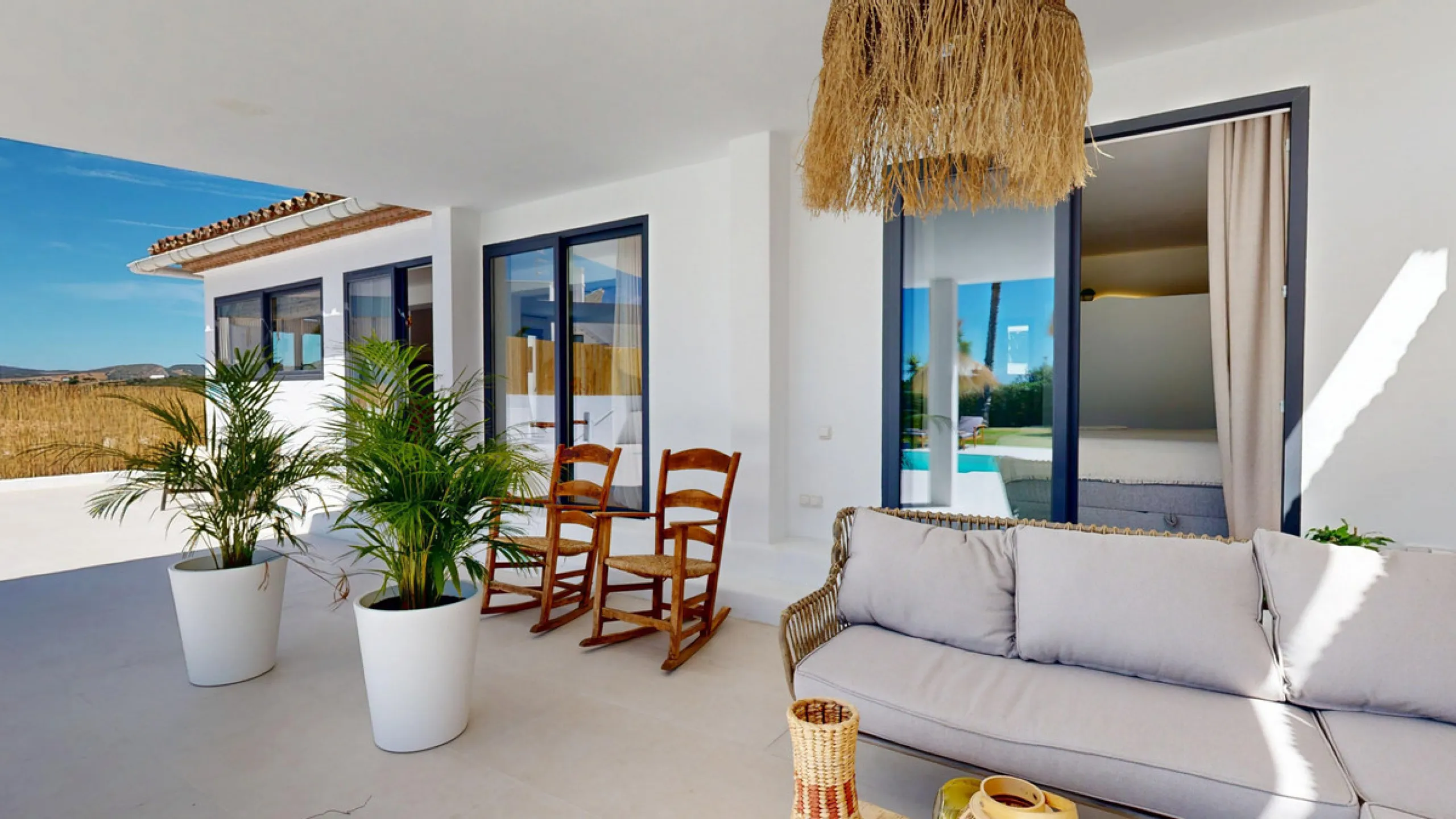 This magnificent villa represents a unique opportunity to acquire a tastefully renovated residence in one of the most sought-after areas of Estepona. Situated in the spacious and peaceful Don Pedro urbanization, the property is just five minutes from the 
