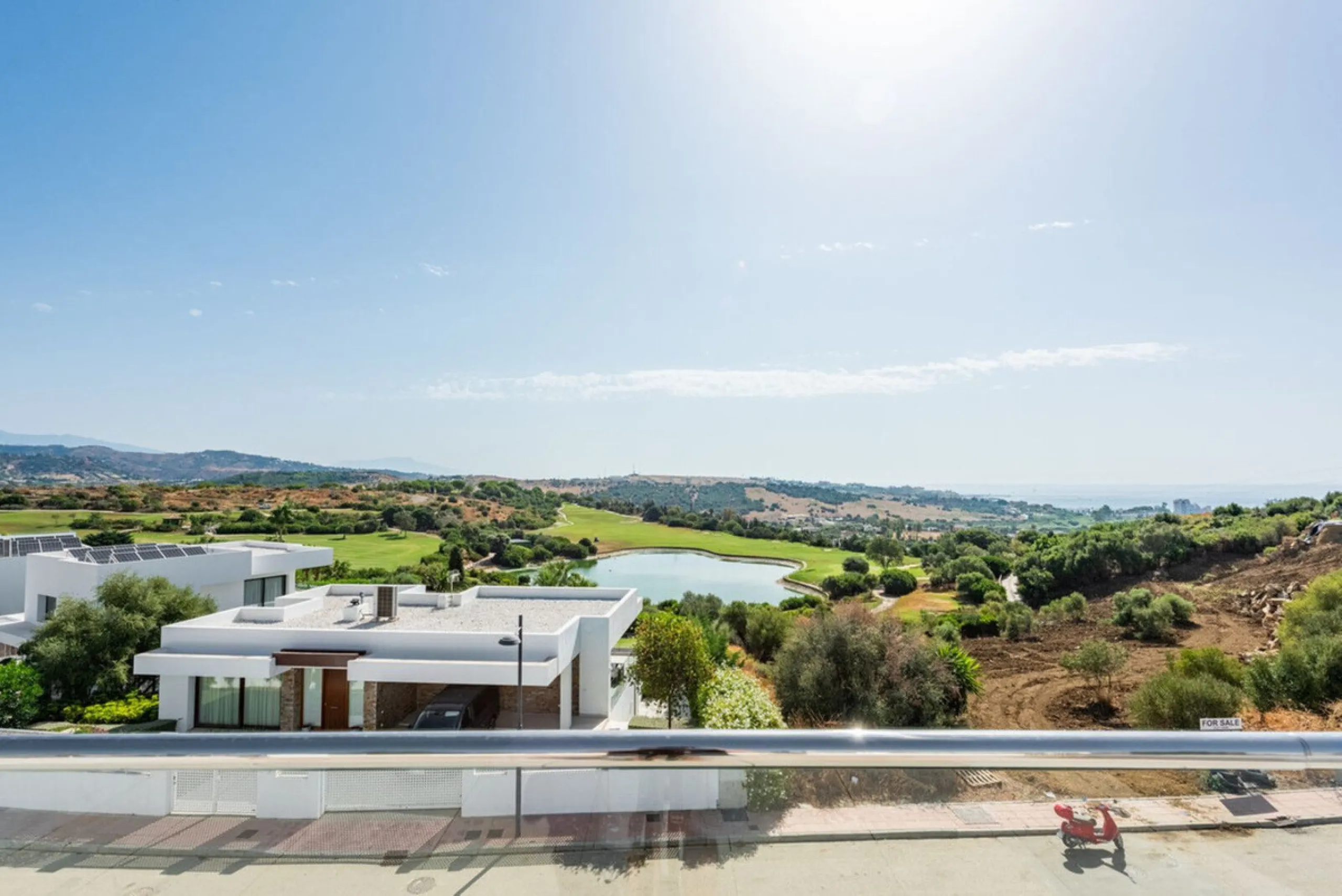 Modern Luxury Villa with Panoramic Golf & Sea Views in Estepona