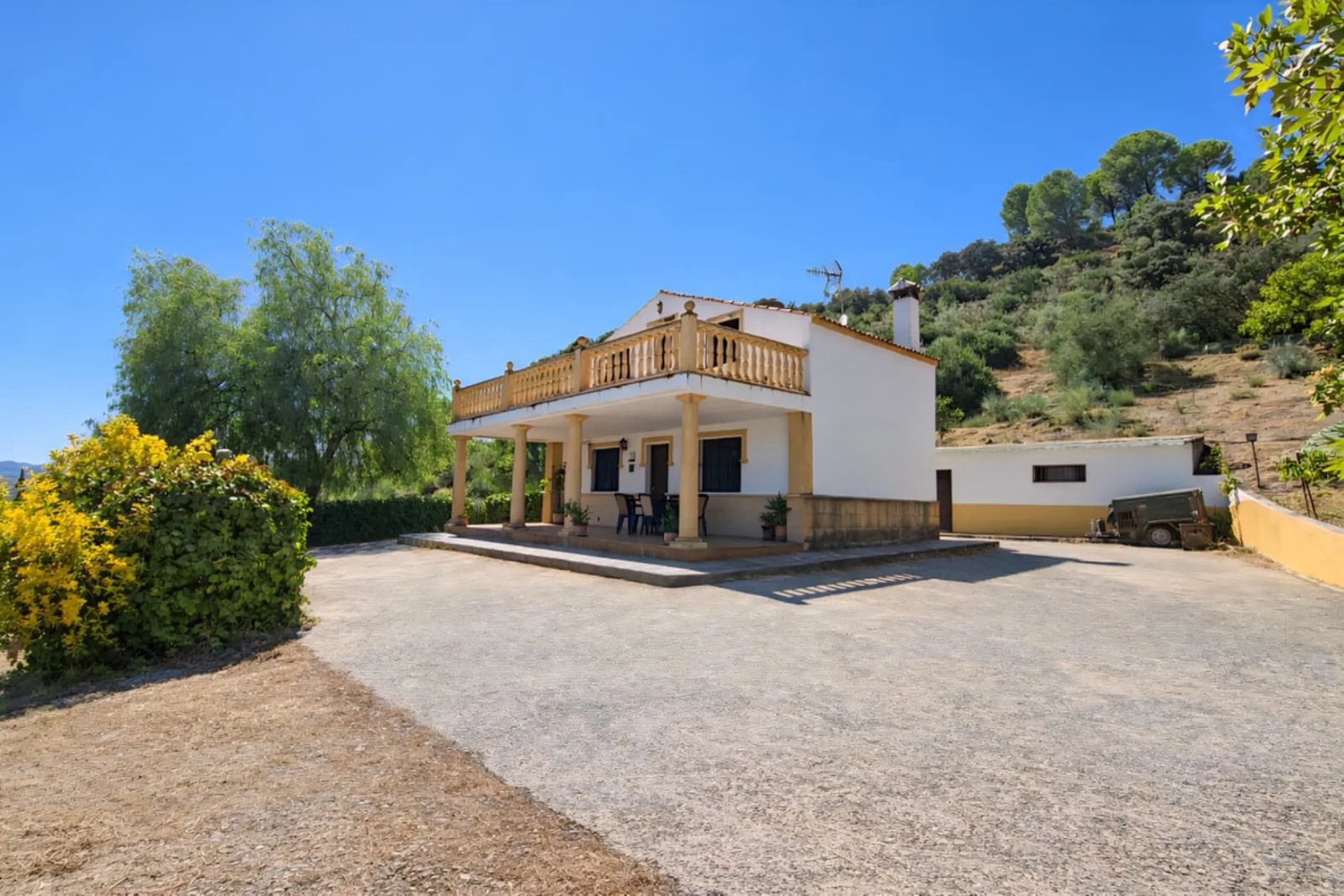 Finca with panoramic views in Ronda with private pool, productive olive grove and Andalusian house · Ideal rural tourism investment
