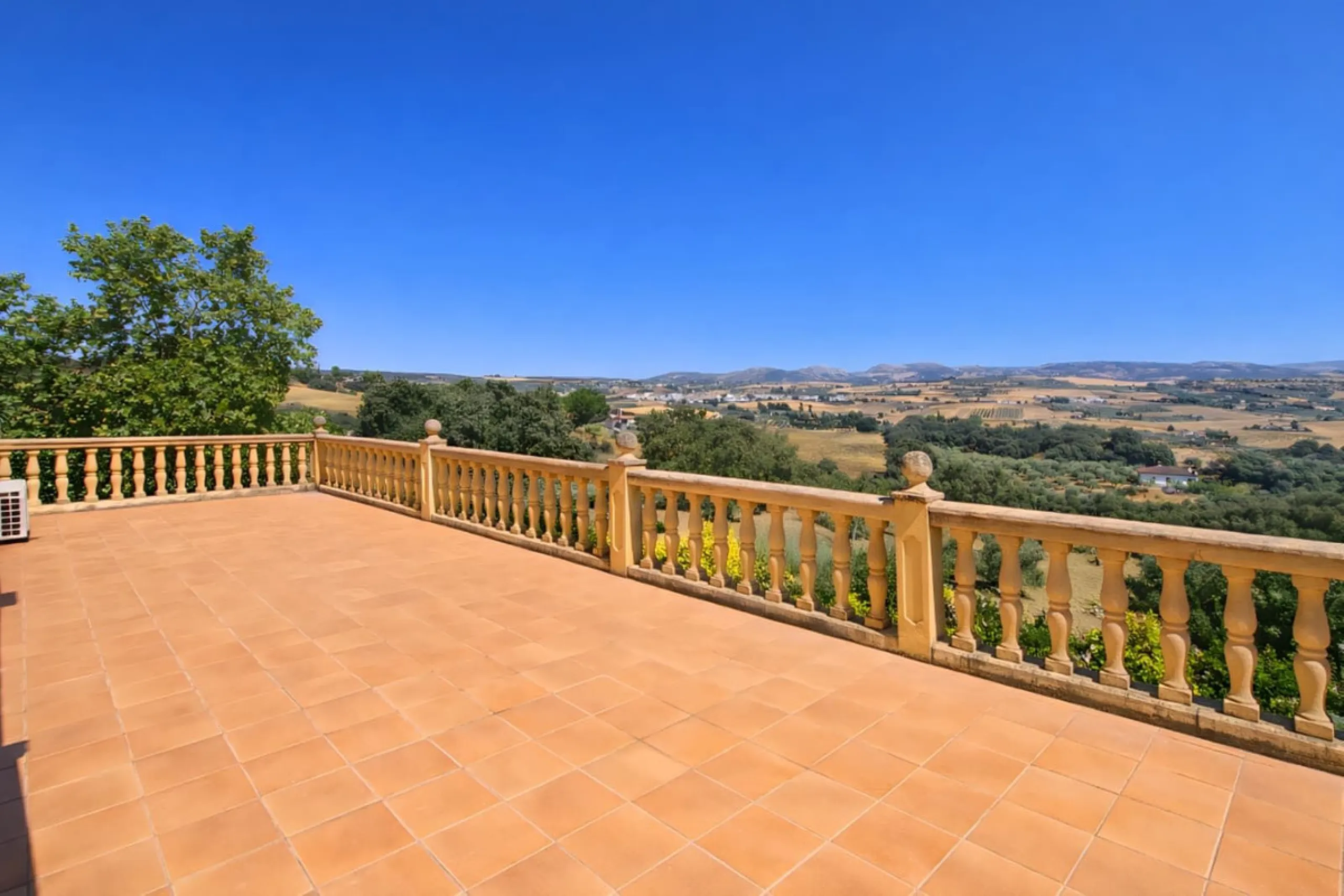 Finca with panoramic views in Ronda with private pool, productive olive grove and Andalusian house · Ideal rural tourism investment