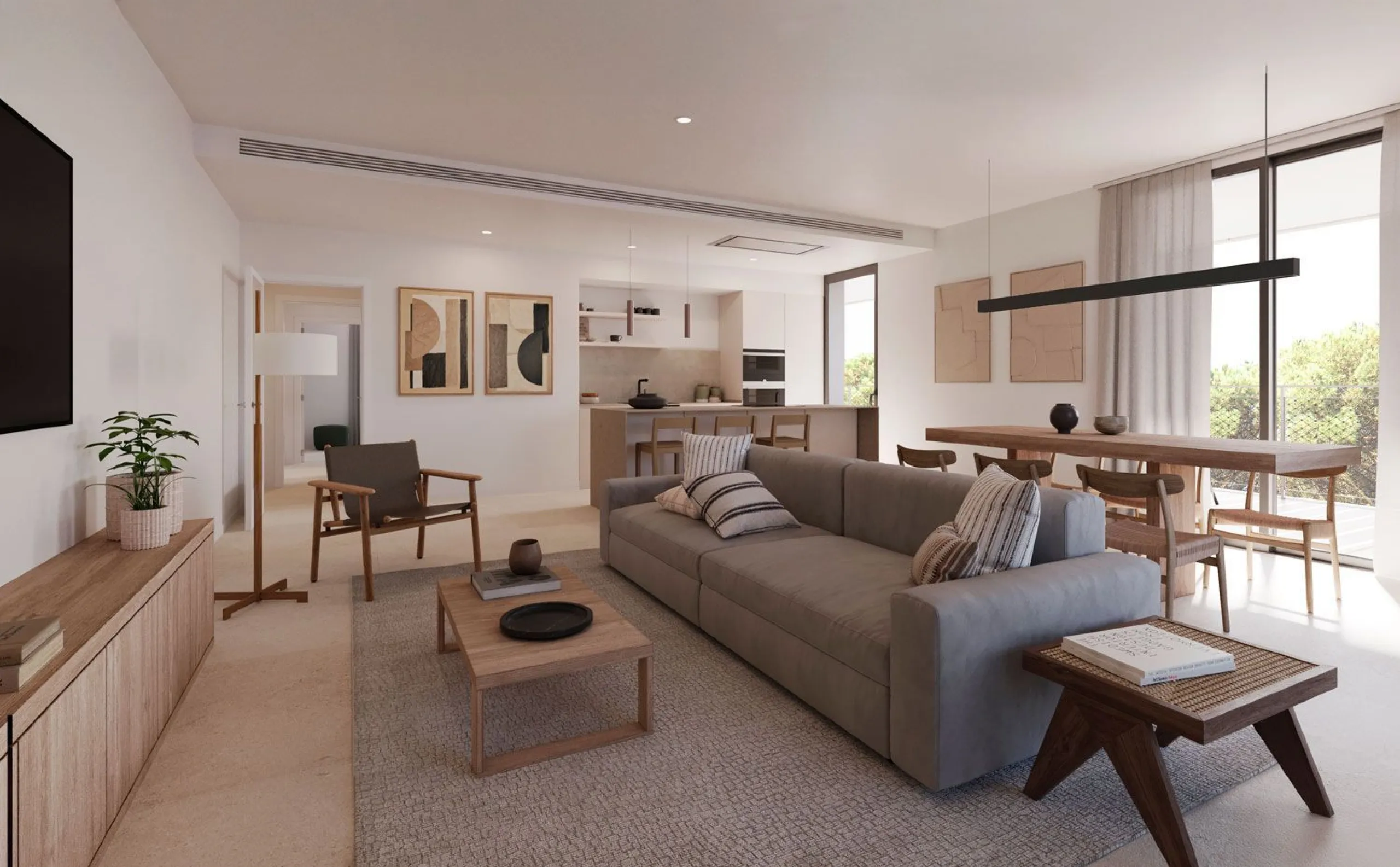 Exclusivo apartamento exterior de 3 dormitorios con terraza en la Costa Dorada