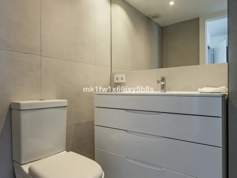 This beautifully renovated two-bedroom apartment is situated in the iconic Torre de Río Real, one of Marbella's most renowned buildings. Located in the exclusive Río Real residential area in Eastern Marbella, it's just a 5-minute drive from Marbella's cit