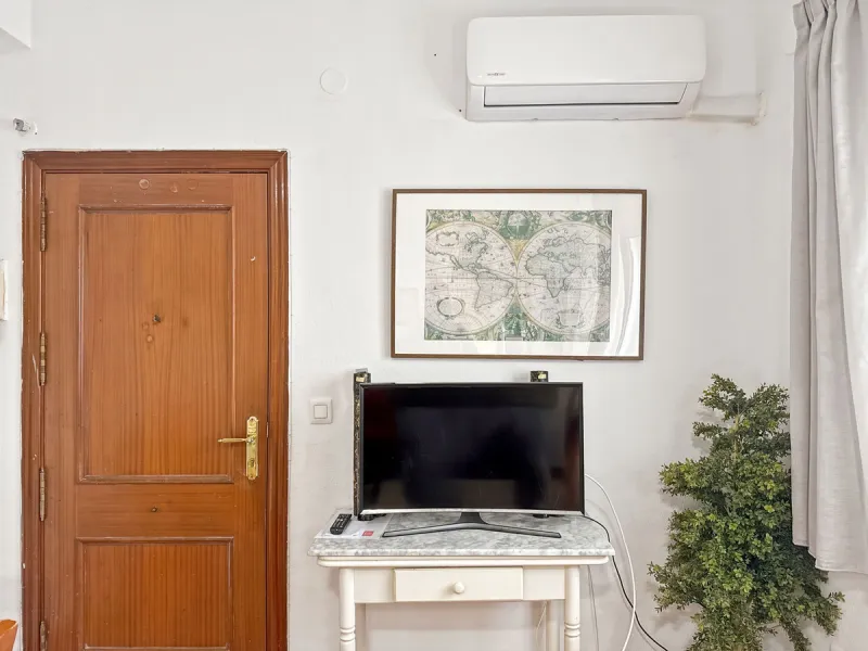 Fantastic investment opportunity in the heart of Málaga's historic center. Just 35 meters from the charming Plazuela San Juan de Dios, this first-floor apartment (no elevator) is located in a classic Andalusian building that preserves the authentic charac
