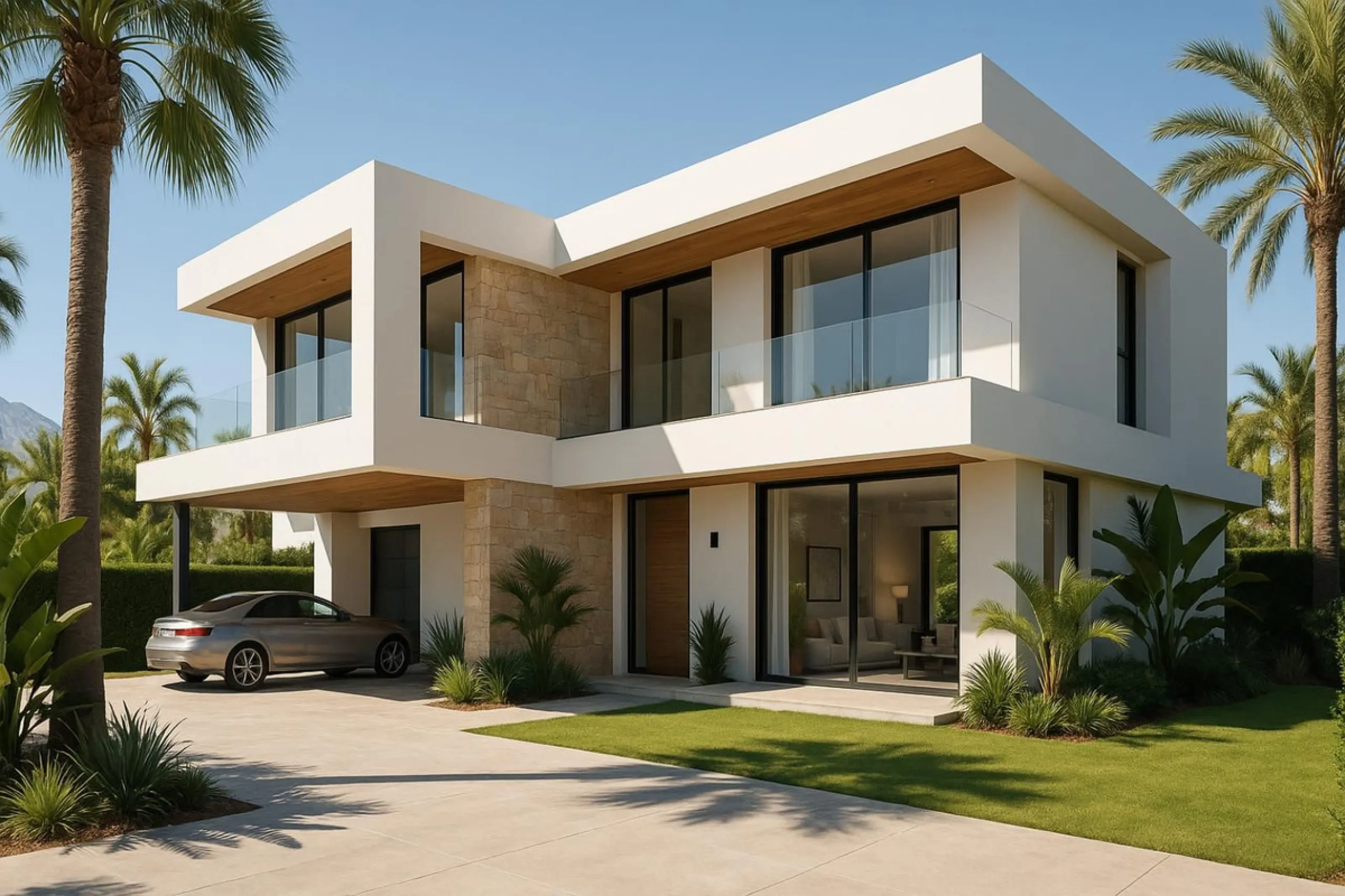House - Detached Villa в продаже в Estepona, Málaga. В доме 4 спален и 4 ванных комнат. Площадь дома 300 м². Площадь участка 471 м²