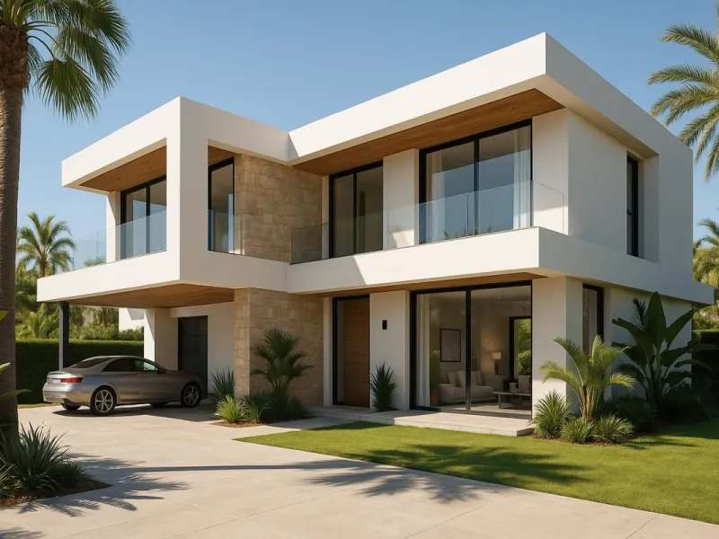 House - Detached Villa в продаже в Estepona, Málaga. В доме 4 спален и 4 ванных комнат. Площадь дома 300 м². Площадь участка 471 м²