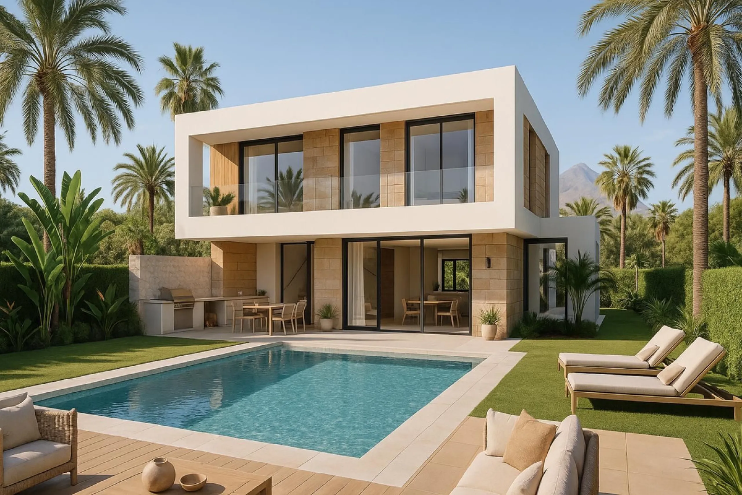 House - Detached Villa в продаже в Estepona, Málaga. В доме 4 спален и 4 ванных комнат. Площадь дома 300 м². Площадь участка 471 м²