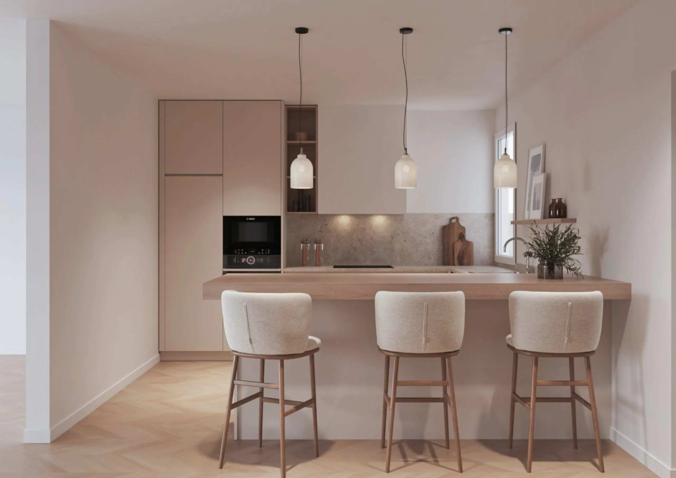 Elegant Designer Apartment with Renovation Project in Barcelona’s Upper Area