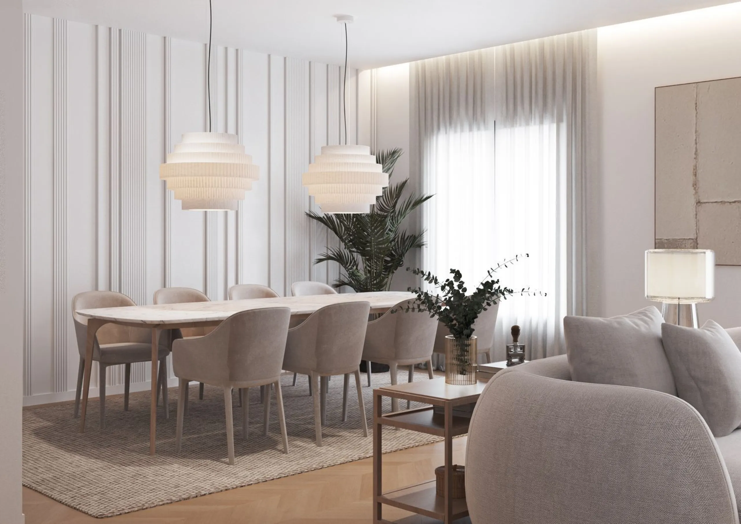 Elegant Designer Apartment with Renovation Project in Barcelona’s Upper Area