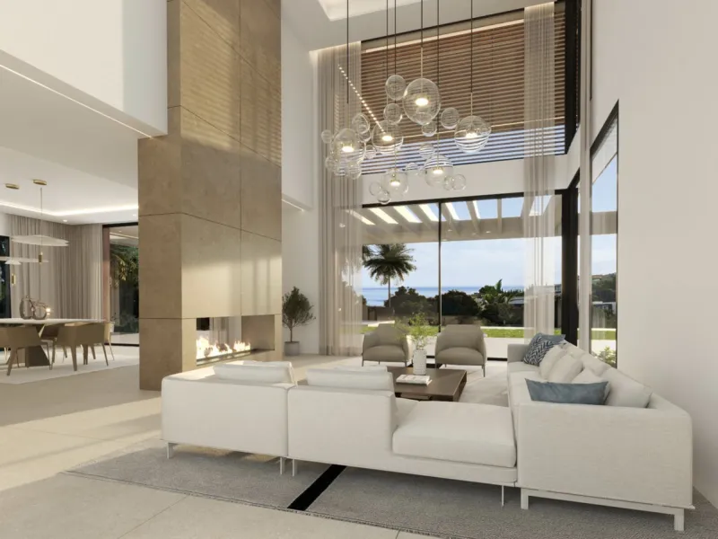House - Detached Villa в продаже в Estepona, Málaga. В доме 3 спален и 5 ванных комнат. Площадь дома 375 м². Площадь участка 1034 м²