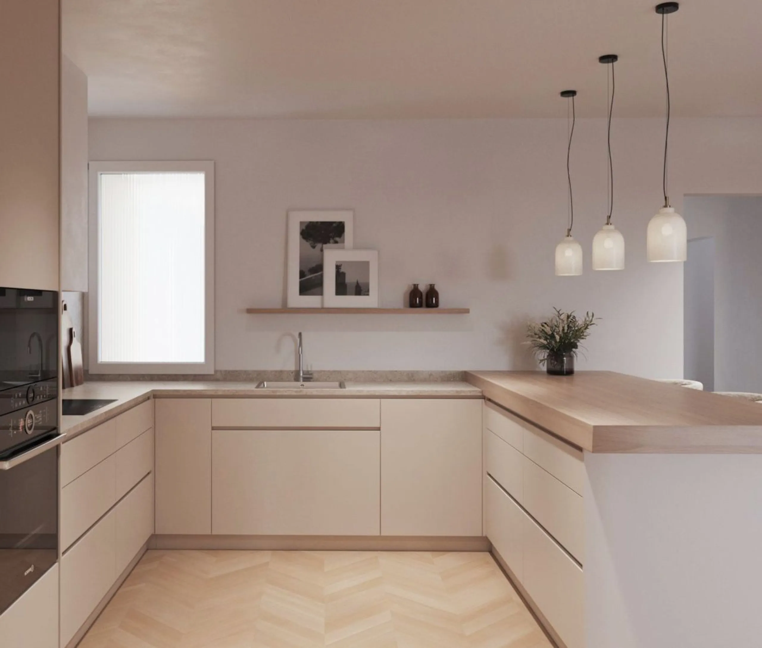 Elegant Designer Apartment with Renovation Project in Barcelona’s Upper Area