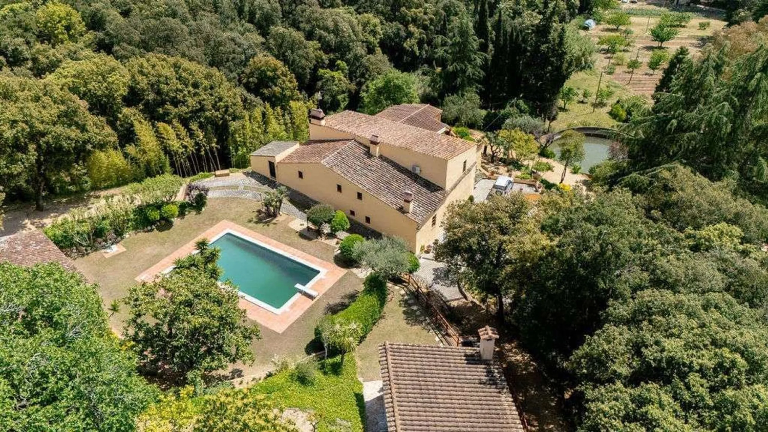 Rehabilitated Catalan Masia with Privacy and Multiple Buildings in the Province of Barcelona