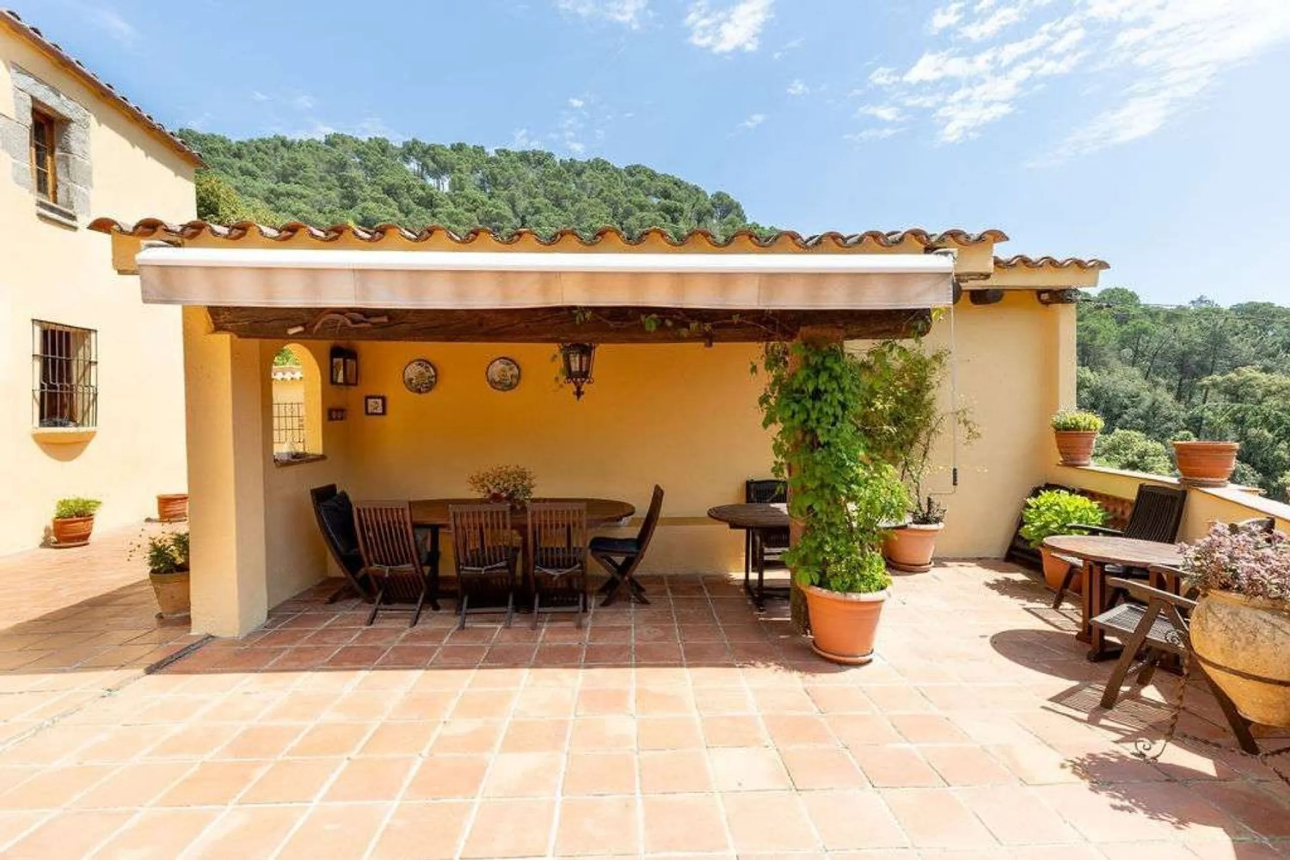 Rehabilitated Catalan Masia with Privacy and Multiple Buildings in the Province of Barcelona
