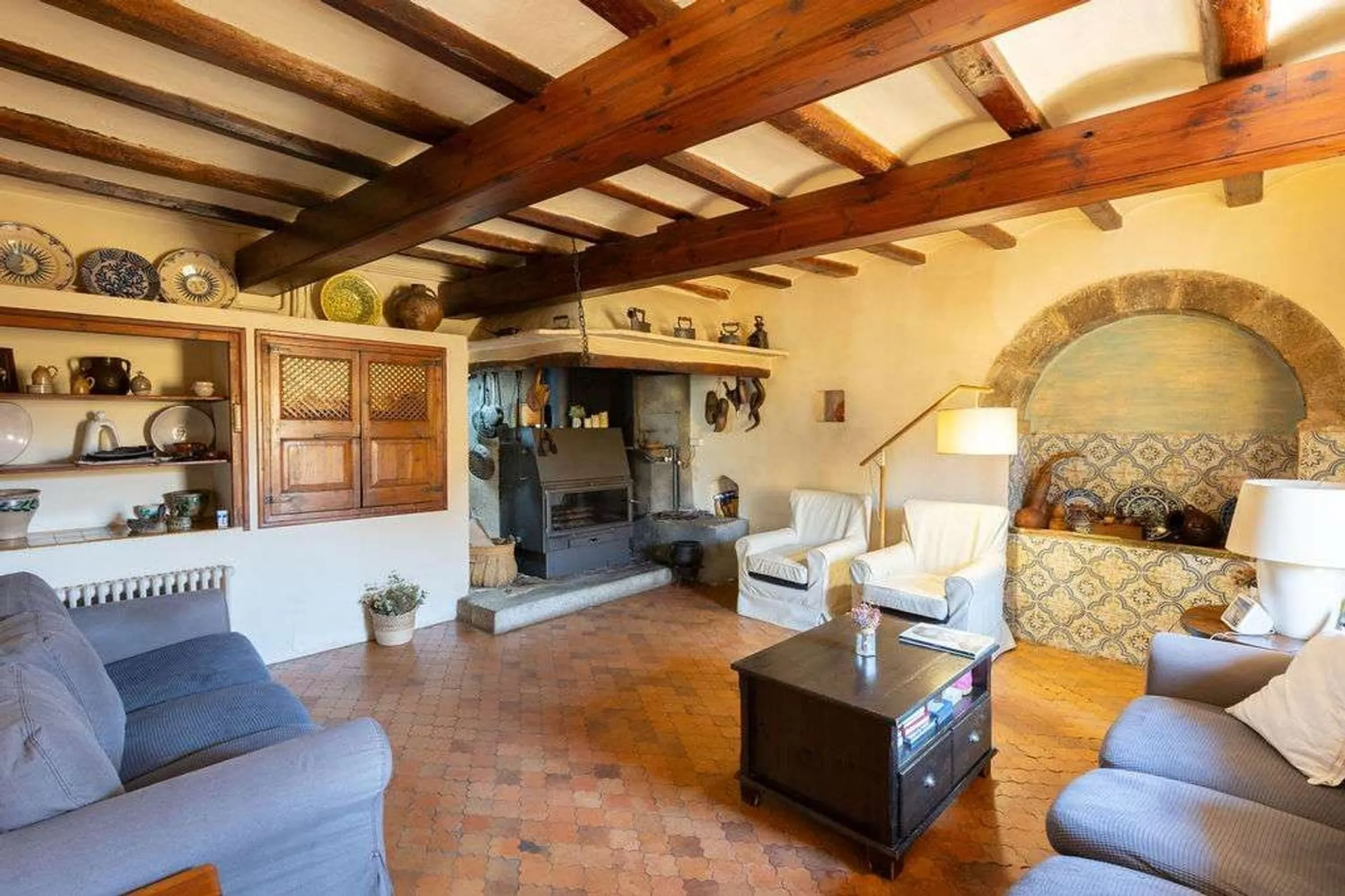 Rehabilitated Catalan Masia with Privacy and Multiple Buildings in the Province of Barcelona