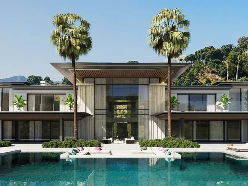 Exquisite Six-Bedroom Villa Project in Marbella Club Golf Resort with panoramic breathtaking Sea views.