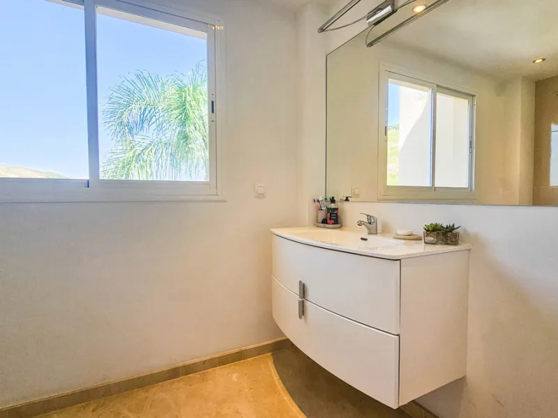 Experience luxury in this refurbished and modified semi-detached home featuring 4 bedrooms, 4 bathrooms, multiple terraces, and breathtaking panoramic views. Enjoy a private garden, private pool, and roof terrace with jacuzzi—all in a tranquil, private lo